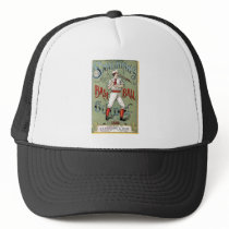 Vintage Baseball Print hats by scenesfromthepast Vintage Baseball Print hats