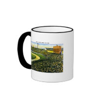 Vintage Baseball Stadium, Bronx, New York Coffee Mugs