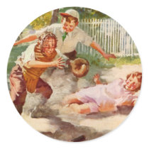 Béisbol del vintage pegatinas by YesterdayCafe Béisbol del vintage pegatinas
