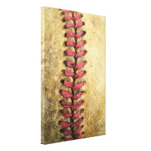 Vintage Baseball Stretched Canvas Print