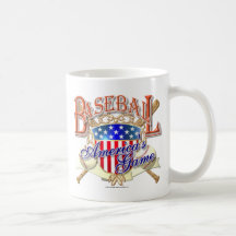 Vintage Baseball USA Shield Mug