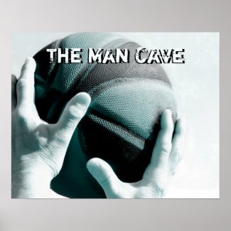 Vintage Basketball THE MAN CAVE Print