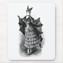 Vintage Bat Lady mousepads