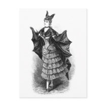 Vintage Bat Lady postcards by JuJuGarden Vintage Bat Lady postcards