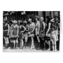 Vintage Bathing Beauties (24) Greeting Cards
