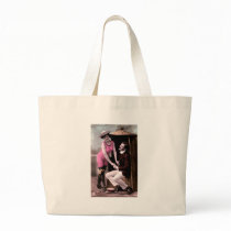 Vintage Bathing Beauty Color Tinted Canvas Bags