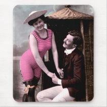 Vintage Bathing Beauty Color Tinted Mousepad