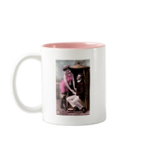 Vintage Bathing Beauty Color Tinted Mugs