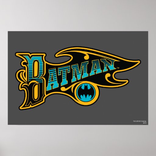 Vintage Batman Logo Poster