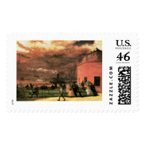 Vintage Battery Park c. 1902-4 Postage Stamp
