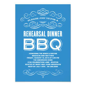 VINTAGE BBQ | REHEARSAL DINNER BBQ ANNOUNCEMENTS