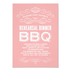 VINTAGE BBQ | REHEARSAL DINNER BBQ CUSTOM INVITE