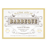 Vintage BBQ Rehearsal Dinner Invitations