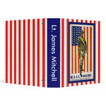 Vintage Be a U.S. Marine! Vinyl Binders