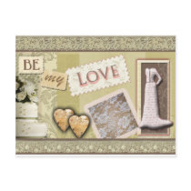 Vintage be my love postcards by perfectpostage Vintage be my love postcards