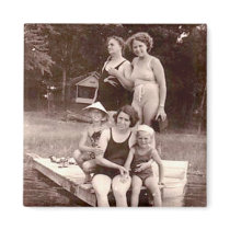 Vintage Beach and Swim Photos (5) Refrigerator Magnet