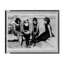 Vintage Beach Beauties Photo Post Card