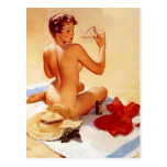 Vintage Beach Beauty Pin Up Girl Postcards