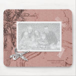 Vintage Beach Memories Photo Frame Mousepad
