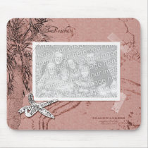 Vintage Beach Memories Photo Frame Mousepad