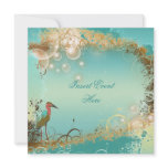 Vintage Beach wedding elegant party theme Invites