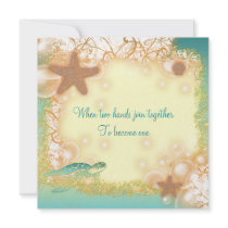 Vintage Beach wedding elegant party theme Personalized Invite