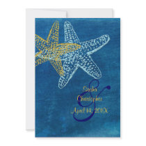 Vintage Beach Wedding Invitations