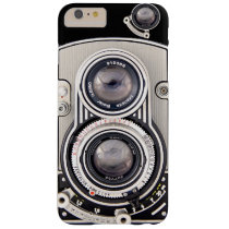 vintage, camera, funny, photography, cool, classic, analog, steampunk, retro, vintage camera, fashion, lens, antique, photo, old, design, film, twin lens reflex, square format, iphone 6plus case, [[missing key: type_casemate_cas]] with custom graphic design