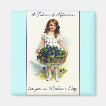 Vintage Beautiful Mother's Day magnets