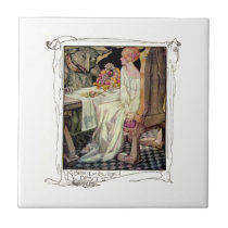 Vintage Beauty and the Beast Tile