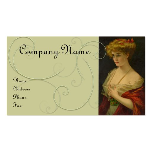 Vintage Beauty Business Cards