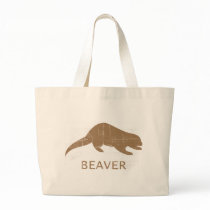 Vintage Beaver Canvas Bags