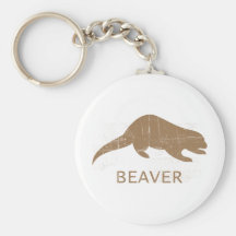 Vintage Beaver Keychains
