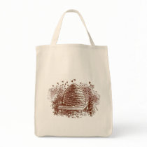 Vintage Beehive Beekeeping Tote Bag