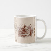 Vintage Beehive Beekeeping Coffee Mug