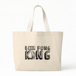 Vintage Beer Pong King Canvas Bags