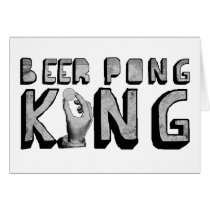 Vintage Beer Pong King cards