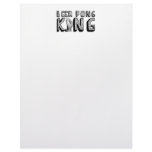Vintage Beer Pong King Customized Letterhead
