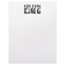Vintage Beer Pong King Customized Letterhead