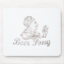 Vintage Beer Pong King Mouse Pad