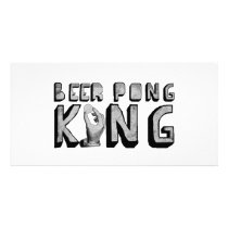 Vintage Beer Pong King photo cards