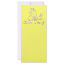Vintage Beer Pong King Rack Card Design