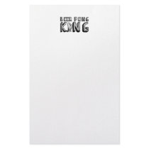 Vintage Beer Pong King Custom Stationery