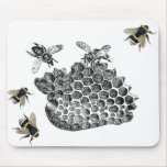 Vintage Bees Mousepads
