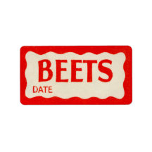Vintage Beets Sticker Garden Label
