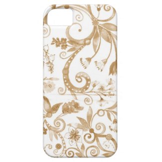 Vintage Beige Floral IPhone Cover iPhone 5 Covers
