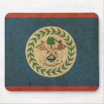 Vintage Belize Flag Mousepad