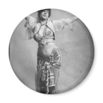 Vintage Belly Dancer Refrigerator Magnet