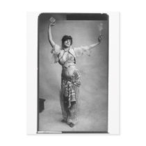 Vintage Belly Dancer Postcard