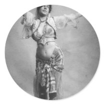 Vintage Belly Dancer Stickers